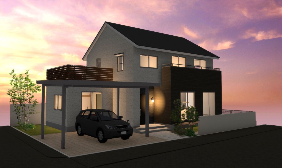 仕上がったパース