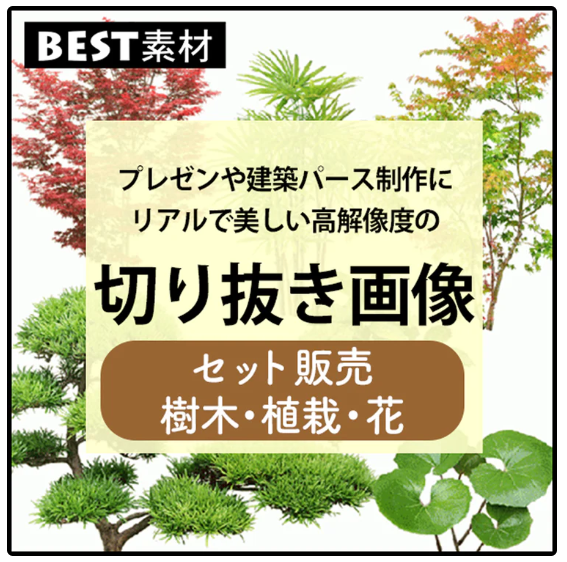 樹木の切り抜き画像