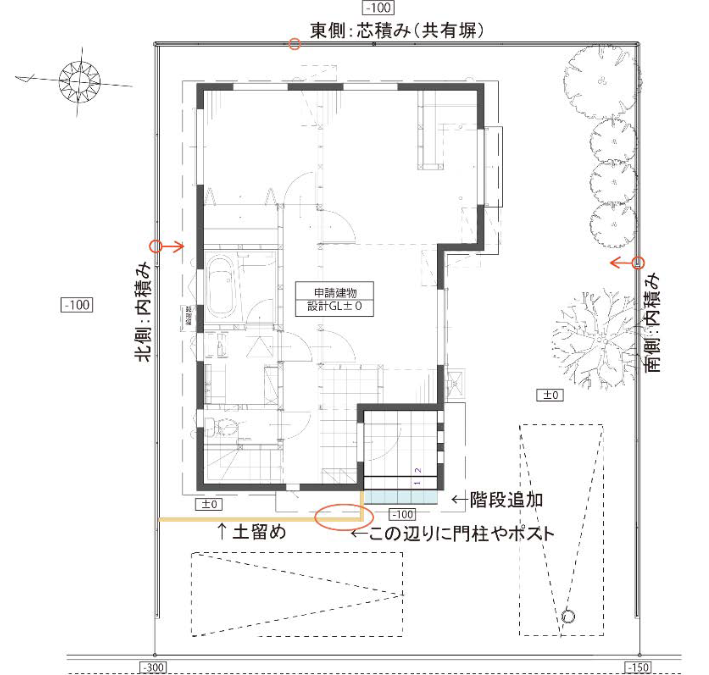 外構計画の図面