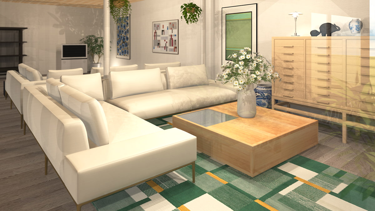 TIME & STYLEの3Dパーツを使ったパース図｜3Dデザイナーシリーズ