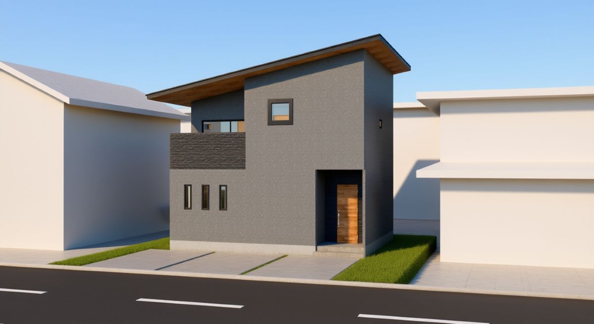 簡易パースからリアルなパースを生成