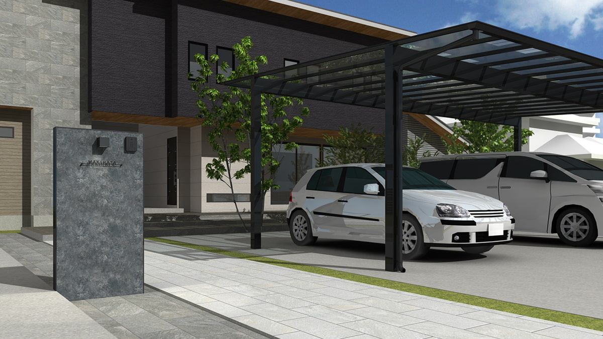 三協アルミの3Dパーツを使ったパース図｜3Dデザイナーシリーズ